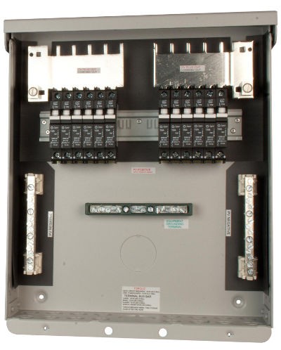 MidNite Solar combination box, 12 circuit breakers