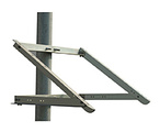 Solartech side of pole mount with 35" rails, fits 