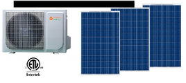 On-grid solar air conditioner / heat pump,18 000 B