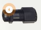 AC cable end cap for microinverter