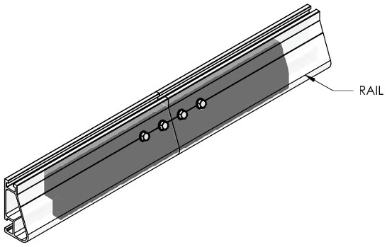 Rail éclisse IronRidge 30.48 cm pour joindre deux