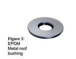 Rondelle de toit en métal avec membrane en caoutc