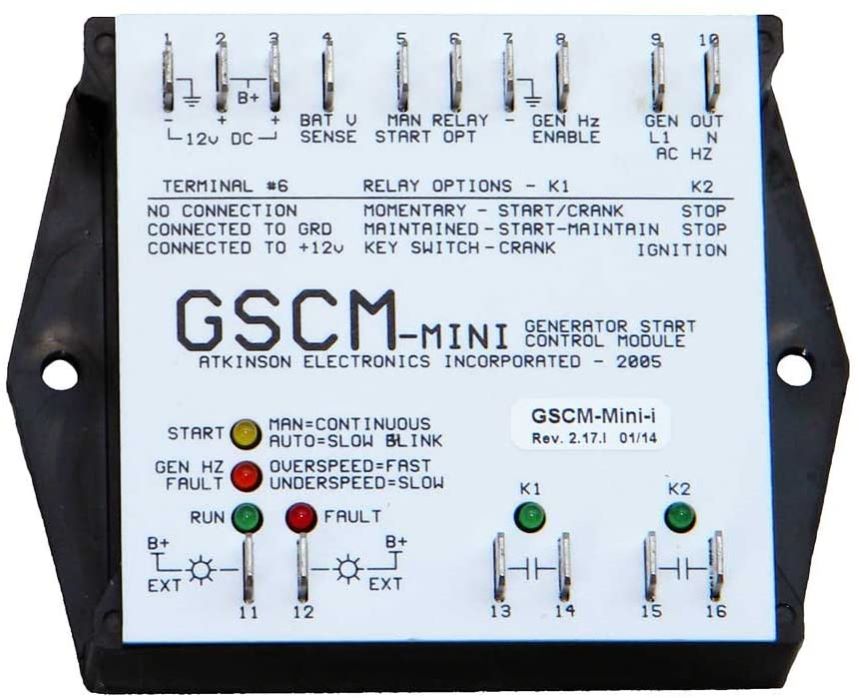 Démarreur de génératrice Atkinson GSCM-Mini-60H