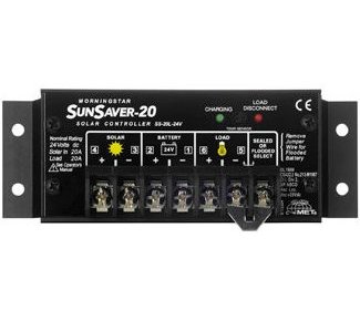 Morningstar SunSaver PWM 20A charge controller, 12