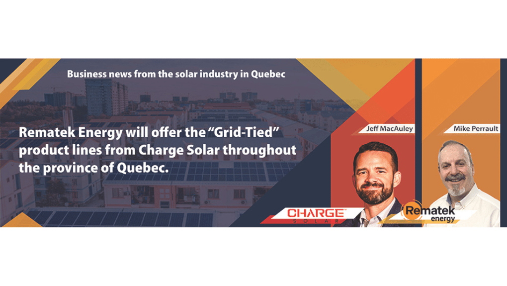 Partenariat Charge Solar - Rematek Énergie - EN