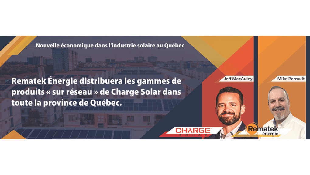 Partenariat Charge Solar - Rematek Énergie